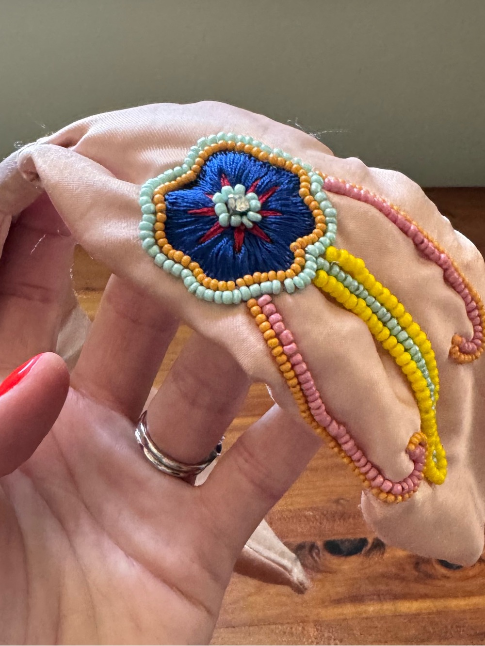 Hand beaded headband never worn